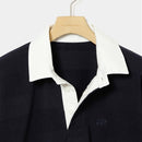 ベストスポーツ Rosasen（ロサーセン）製品。Rosasen シャドーボーダーニットラガーシャツ 24SS 04411211