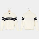 ベストスポーツ Rosasen（ロサーセン）製品。Rosasen ライン&ロゴインターシャタートルセーター 23FW 045-19012