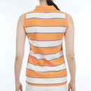 ベストスポーツ Rosasen（ロサーセン）製品。Rosasen 裏カノコ先染めボーダーノースリーブポロシャツ 23SS 0452847242024