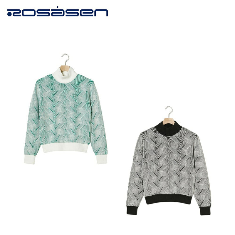 ベストスポーツ Rosasen（ロサーセン）製品。Rosasen A-Line ランダムリブ長袖ハイネックニット 23FW 048-19014