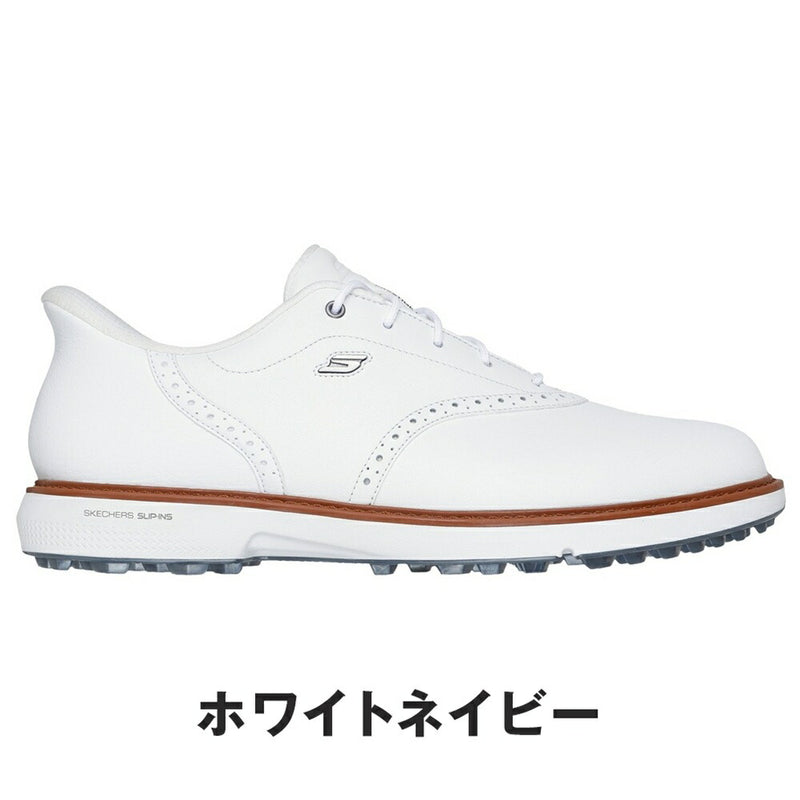 スケッチャーズ　ホワイト ゴルフシューズ 26センチ　SKECHERS SKECHERS スリップインズ メンズ ウォータープルーフ ゴルフシューズ