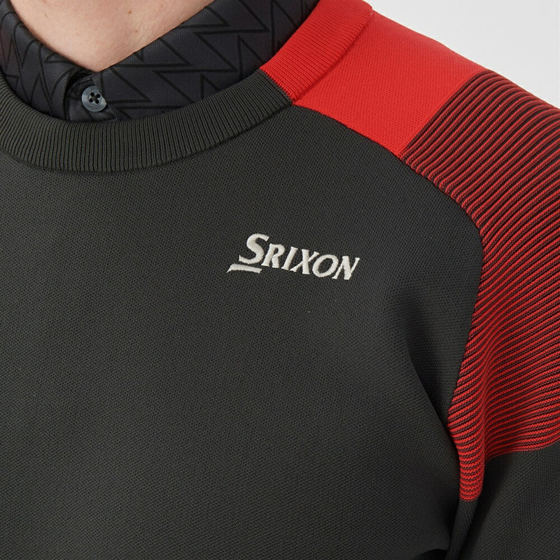 ベストスポーツ SRIXON（スリクソン）製品。SRIXON 【松山プロ共同開発】 はっ水糸クルーネックセーター 24FW RG4FST01M