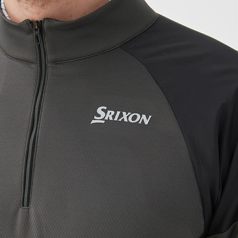 ベストスポーツ SRIXON（スリクソン）製品。SRIXON ロゴデザインハーフジップカットソー 24FW RG4FSW03M