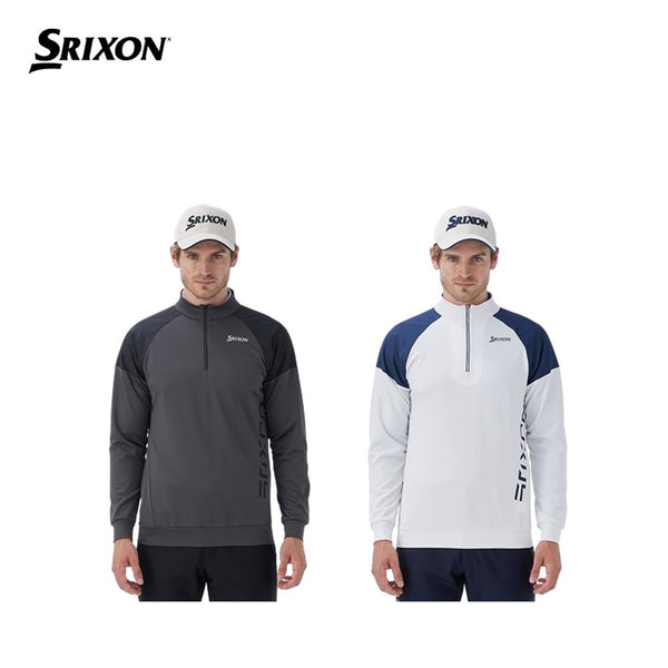 割引対象商品（3,000円以上） SRIXON（スリクソン）製品。SRIXON ロゴデザインハーフジップカットソー 24FW RG4FSW03M