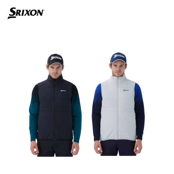 ゴルフ - ウェア - メンズ SRIXON（スリクソン）製品。SRIXON HEAT NAVI ストレッチ中わたアウターベスト 24FW RG4FVE02M