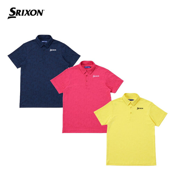 ゴルフ - ウェア SRIXON（スリクソン）製品。SRIXON モンステラパターンジャガードシャツ 24SS RGMXJA03