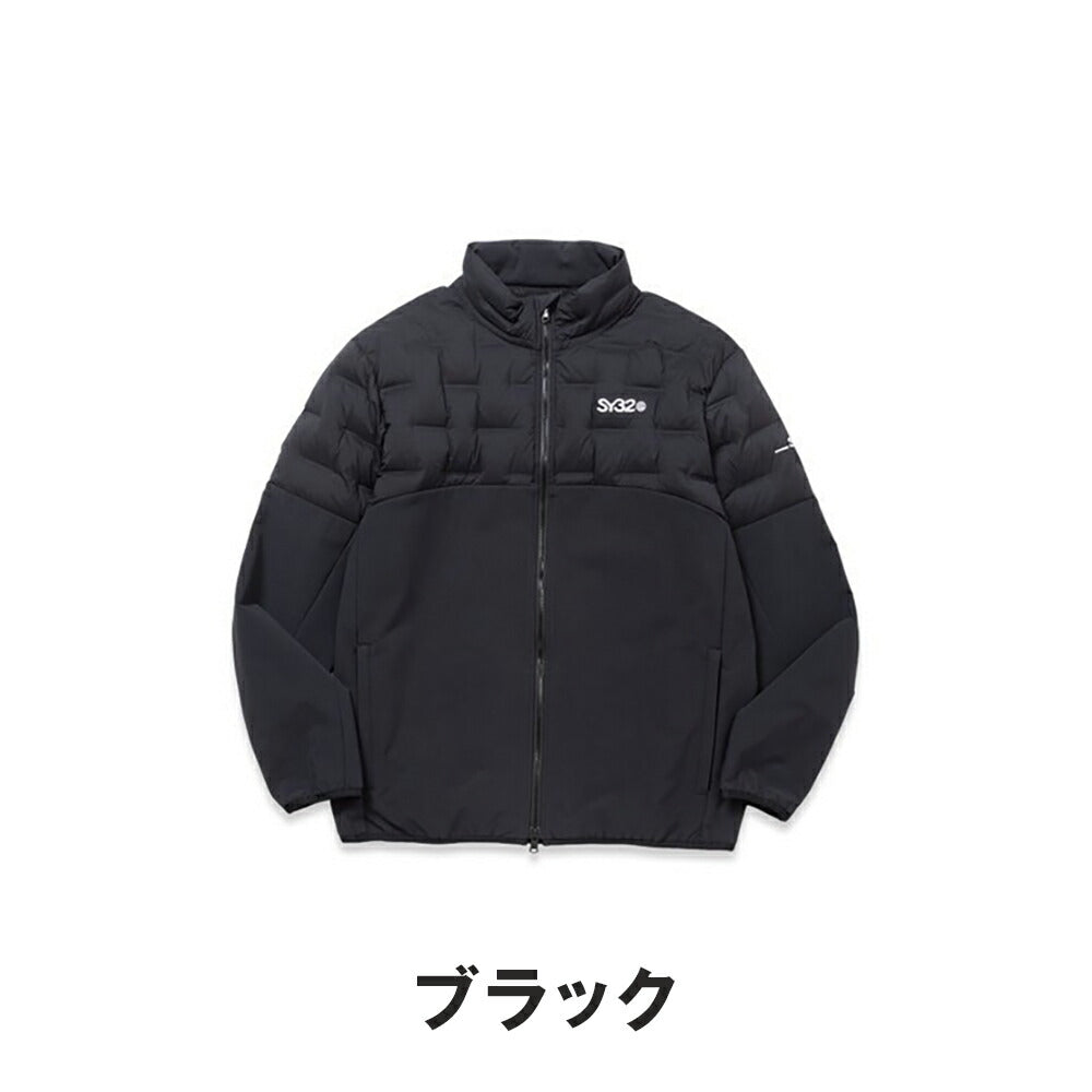 SY32 ダブル ポケット ライト ストーム フリース ジャケット SY32 by SWEET YEARS 長袖 フルジップ ハイブリッド ストレッチ