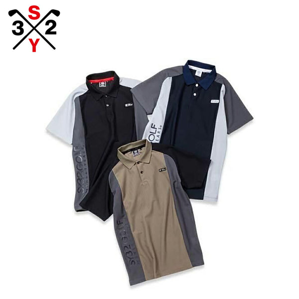 ゴルフ - ウェア SY32 by SWEETYEARS（エスワイサーティトゥバイスィートイヤーズ）製品。SY32 by SWEETYEARS 3D-FACE PANEL POLO 25SS SYG-25S019