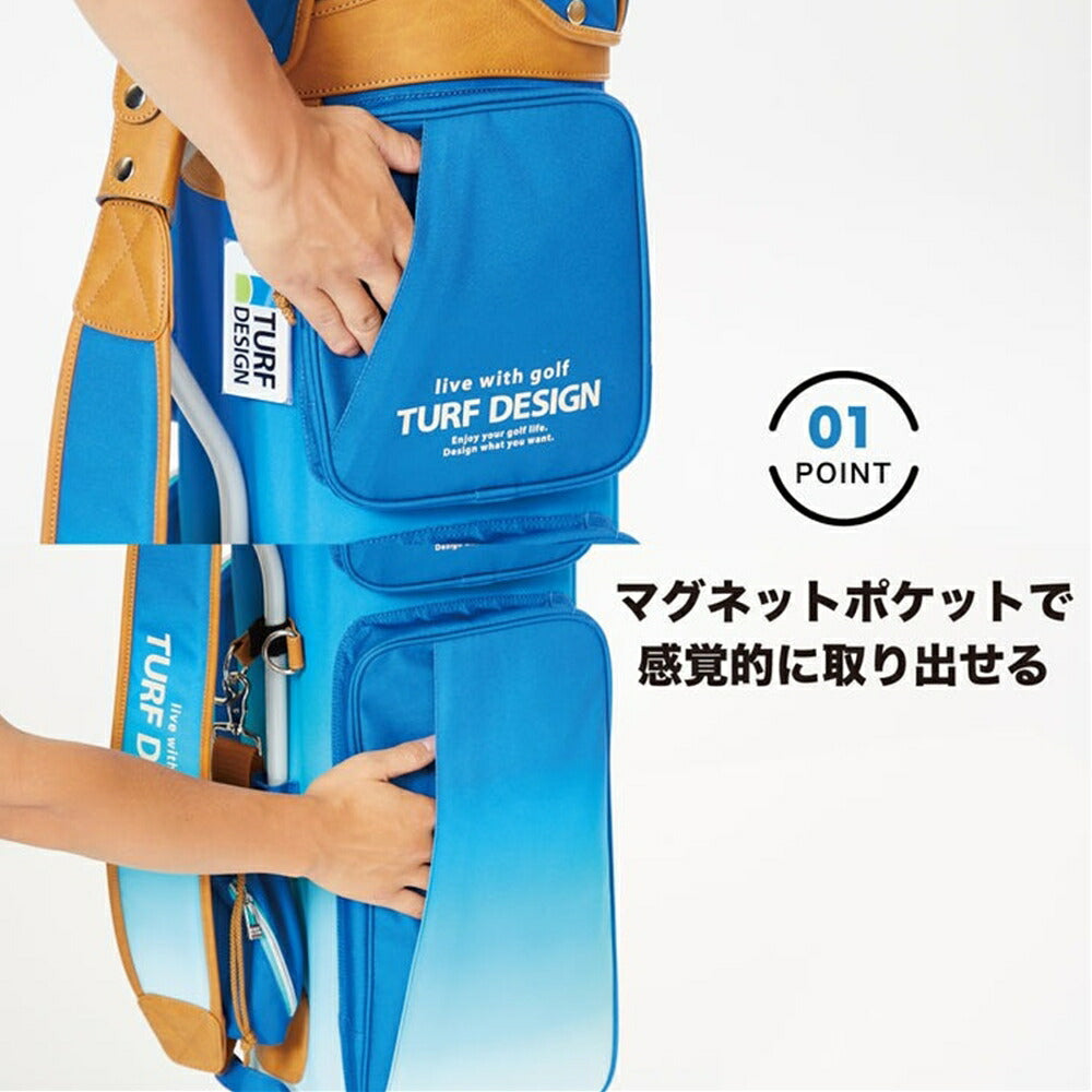 TURF DESIGN キャディバッグ 24SS TDCB-BD70 | 自転車、ゴルフ