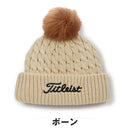 ベストスポーツ Titleist（タイトリスト）製品。Titleist ケーブルニット ポンポン ビーニー 24FW TH23WCKNP-71