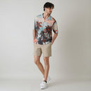 ベストスポーツ TravisMathew（トラヴィスマシュー）製品。TravisMathew パームツリーフォトプリント開襟半袖ポロ 26FW 7AP011