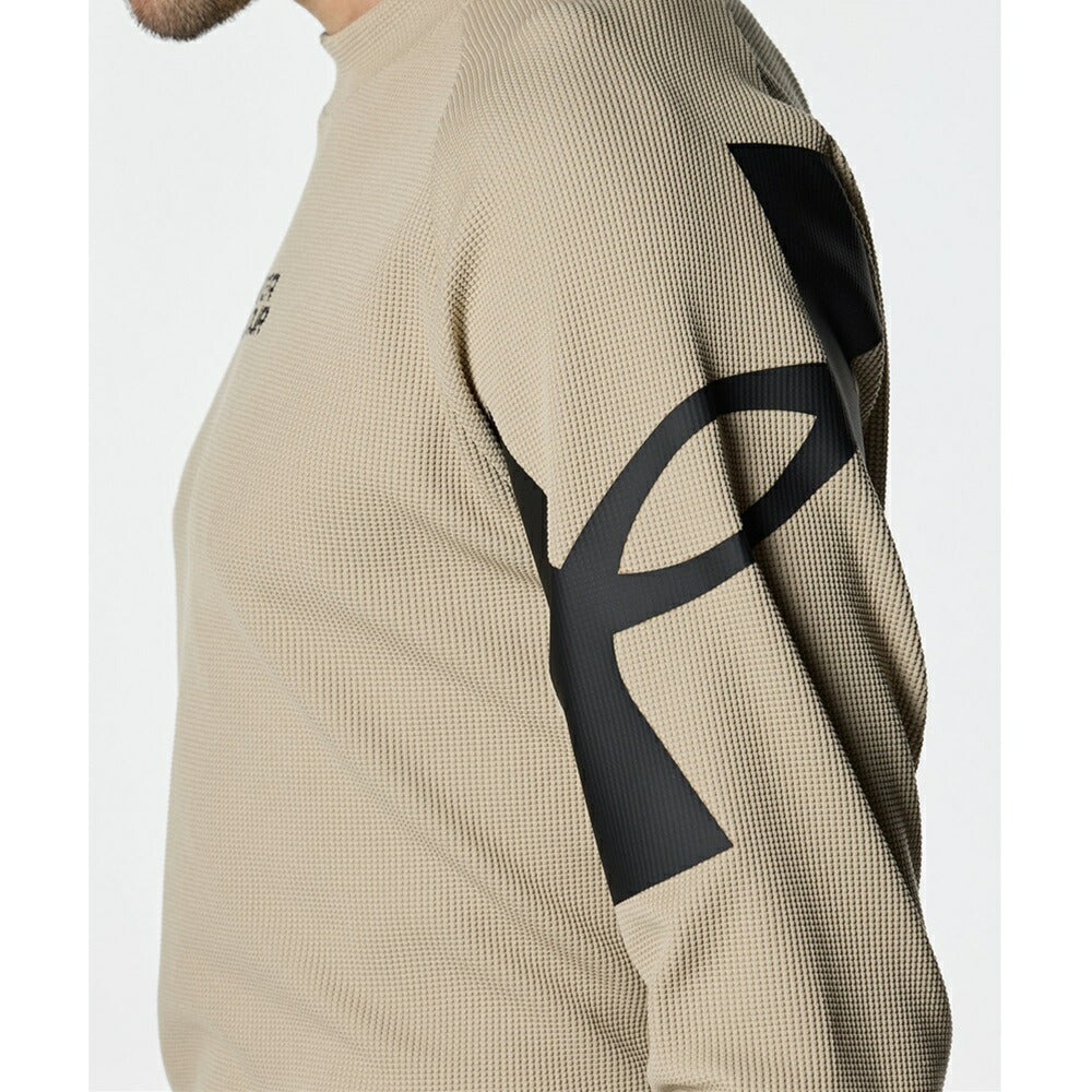 UNDER ARMOUR UAワッフル ロングスリーブ モックネック シャツ 23FW