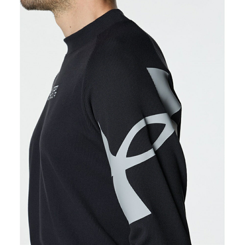 UNDER ARMOUR UAワッフル ロングスリーブ モックネック シャツ 23FW