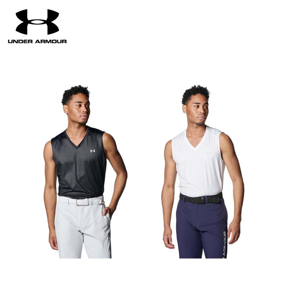 Under Armour UAアイソチル フィッティド スリーブレス Vネック シャツ