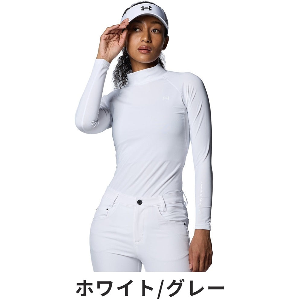 Under Armour UAアイソチル コンプレッション ロングスリーブ モックネック シャツ/WOMEN 24SS 1384842