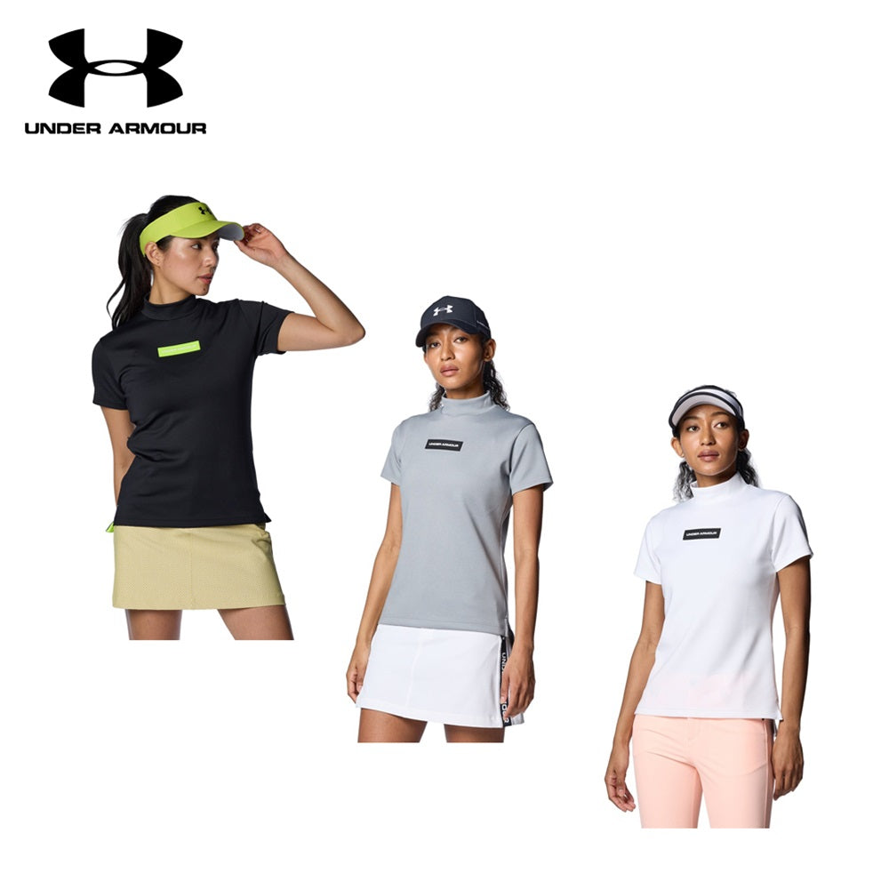 Under Armour UAアーマーニット ショートスリーブ モックネック シャツ/WOMEN 24SS 1384976