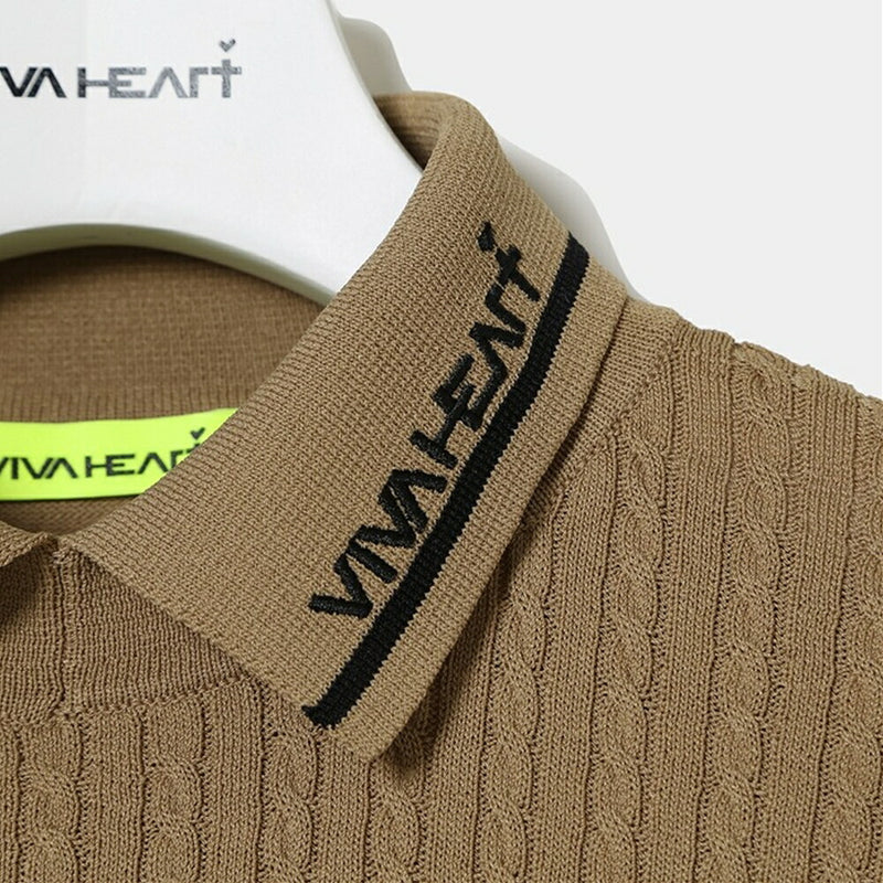 ベストスポーツ VIVA HEART（ビバハート）製品。VIVA HEART 長袖リブニットポロ 24FW 01212911