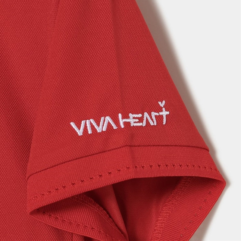 ベストスポーツ VIVA HEART（ビバハート）製品。VIVA HEART アイレットスカラップ半袖ポロ 24SS 01221442
