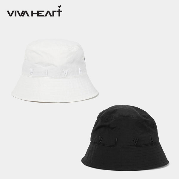  VIVA HEART（ビバハート）製品。VIVA HEART ナイロン刺繍ロゴバケットハット 24SS 01351202
