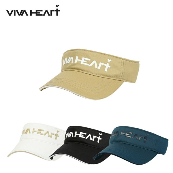 割引対象商品（3,000円以上） VIVA HEART（ビバハート）製品。VIVA HEART レディース ベーシックバイザー 23FW 013-59860