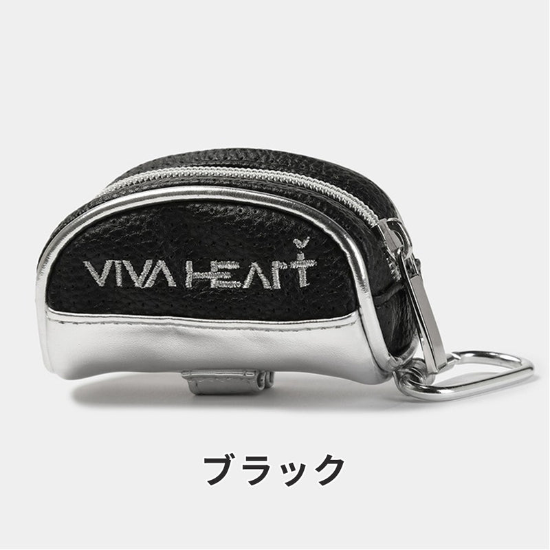 ベストスポーツ VIVA HEART（ビバハート）製品。VIVA HEART シュリンクレザーメタリックボールポーチ 24SS 01381260