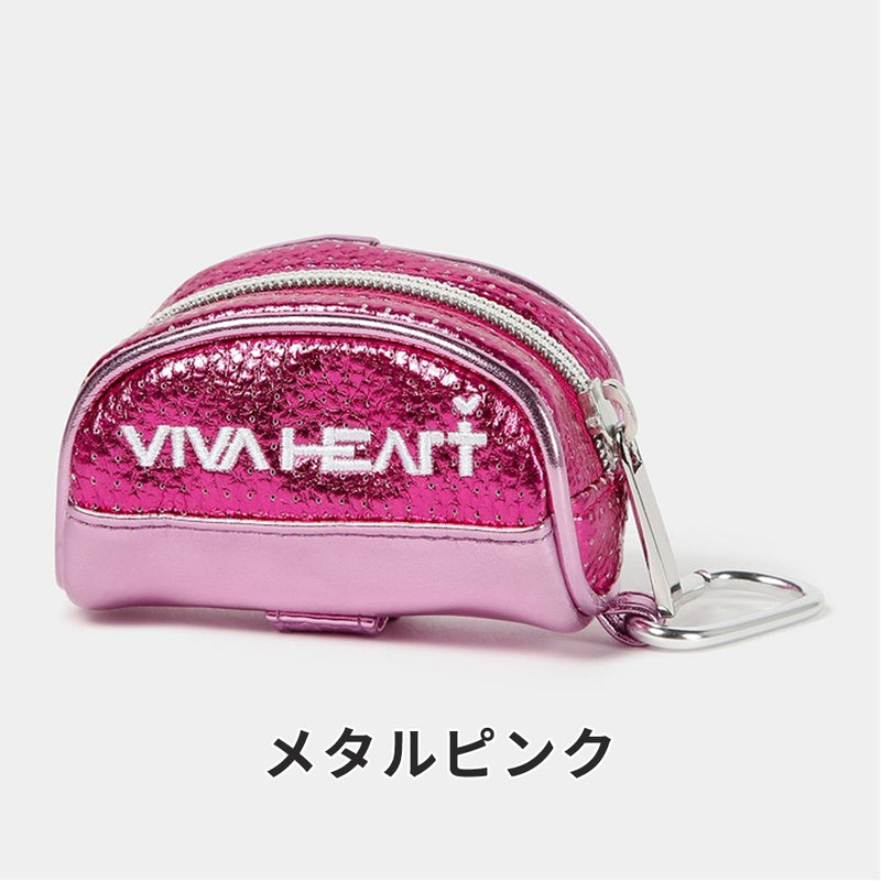 ベストスポーツ VIVA HEART（ビバハート）製品。VIVA HEART シュリンクレザーメタリックボールポーチ 24SS 01381260