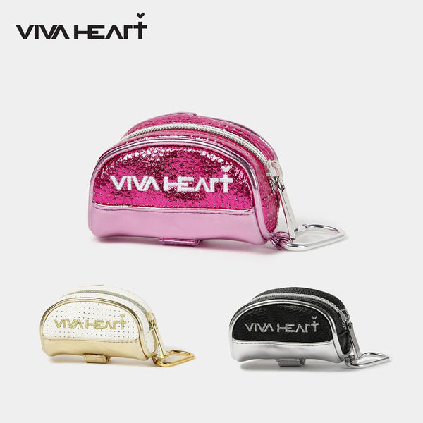 新着商品 VIVA HEART（ビバハート）製品。VIVA HEART シュリンクレザーメタリックボールポーチ 24SS 01381260