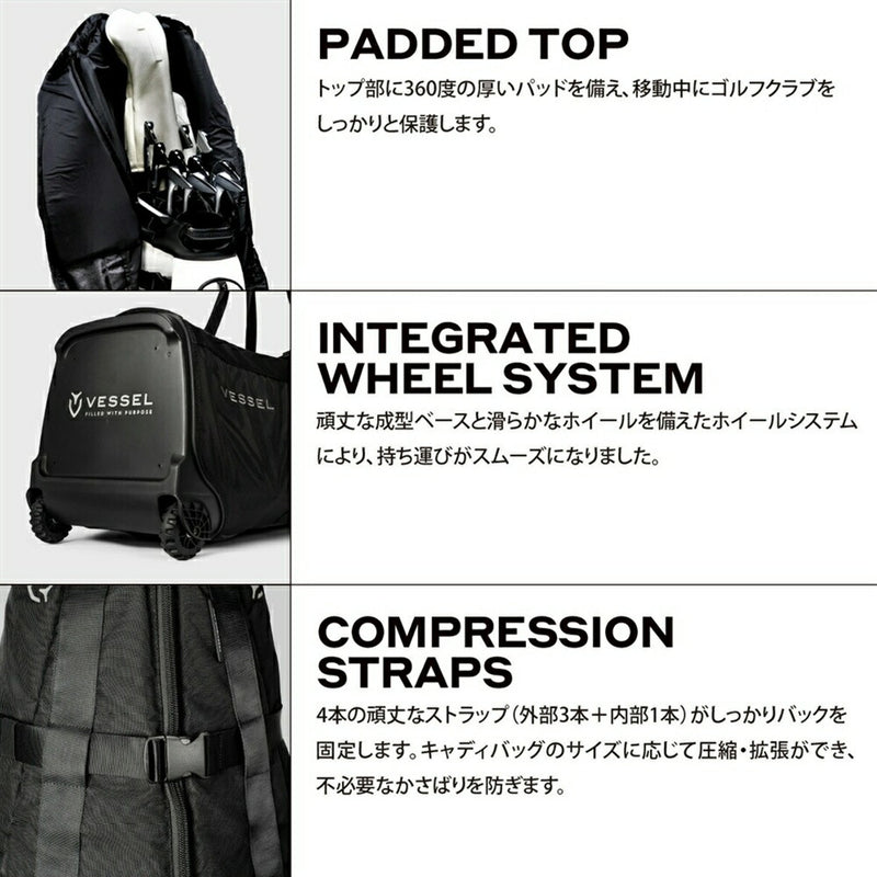 VESSEL Golf Travel Case 2.0 26SS RH91124 | 自転車、ゴルフ