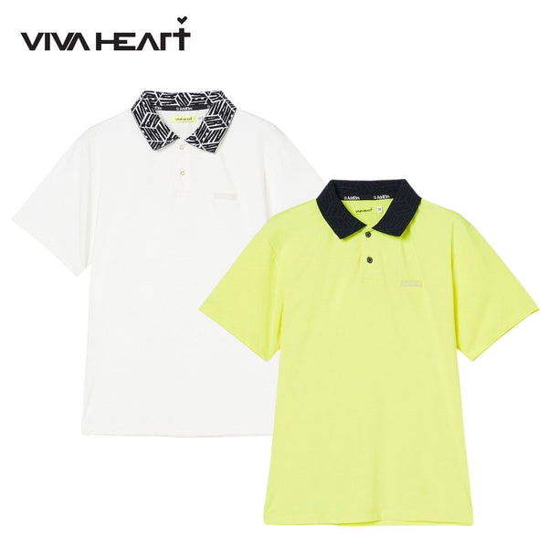 VIVA HEART 高機能ベア天ジャガード衿ポロシャツ 25SS 01123445