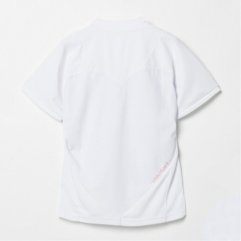 ベストスポーツ VIVA HEART（ビバハート）製品。VIVA HEART ハートバックダブルメッシュ半袖モックネック 25SS 01223441