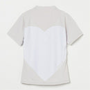 ベストスポーツ VIVA HEART（ビバハート）製品。VIVA HEART ハートバックダブルメッシュ半袖モックネック 25SS 01223441