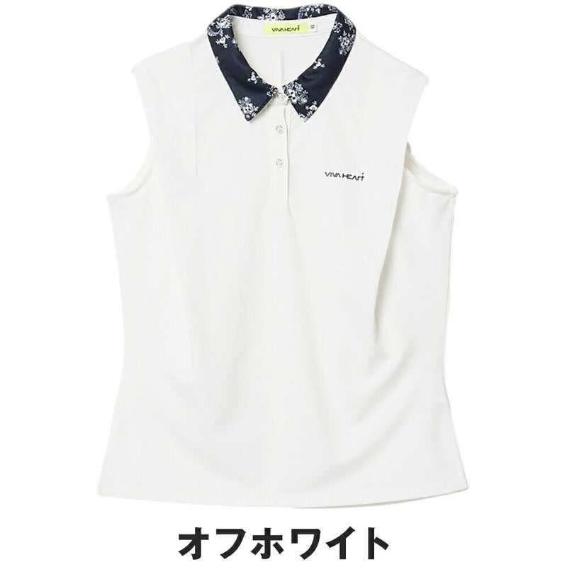 VIVA HEART ボタニカル高機能ベア天 ノースリーブシャツ 25SS
