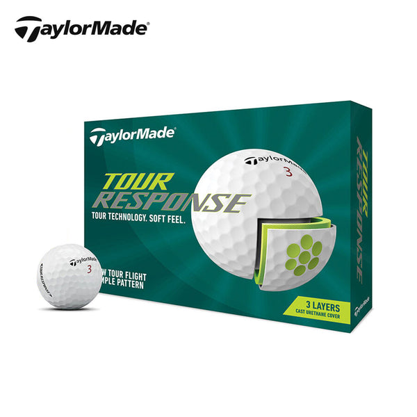 ゴルフ - ラウンド用品 TaylorMade（テーラーメイド）製品。TaylorMade テーラーメイド ゴルフ ボール 1ダース 12球入り 12個入り TOUR RESPONSE ツアーレスポンス N9088301 新作 2022年モデル