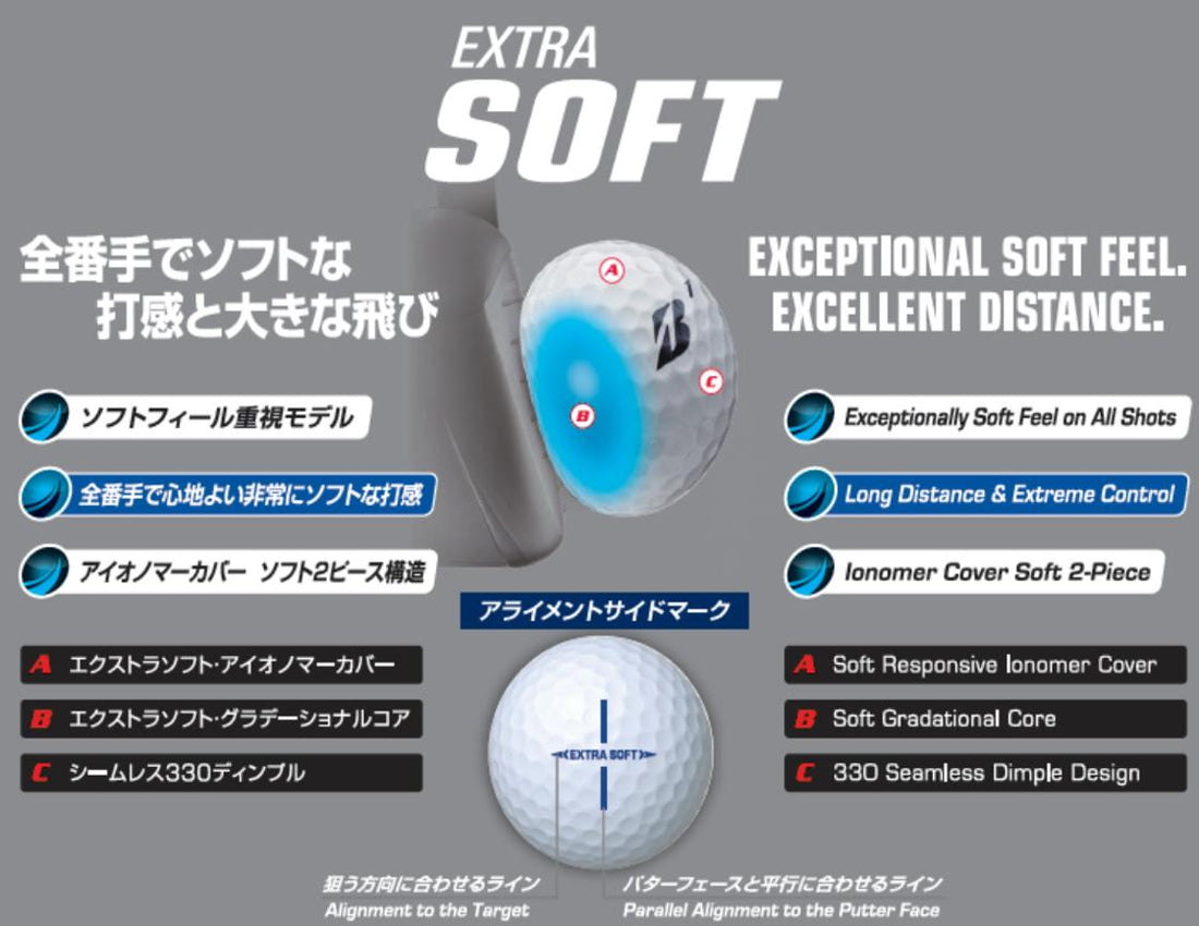 BRIDGESTONE 23EXTRASOFT 23SS XCWXJ 3球入 | 自転車、ゴルフ