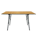 ベストスポーツ LOGOS（ロゴス）製品。LOGOS ロゴス アウトドア テーブル LOGOS 丸洗いウッディオートテーブル 12070-BC 23SS 73551003 幅121×奥行70×高さ42.5～67.5cm 組立簡単 コンパクト 収納 大人数 収納バッグ付き 丸洗い可能 キャンプ BBQ