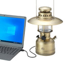 ベストスポーツ LOGOS（ロゴス）製品。LOGOS ロゴス アウトドア ライト ゆらめき・クラシコメタルランタン 74175027 USB蓄電式 LED ゆらめきモード 癒し リラックス 電池不要 傘着脱可能 明るさ無段階調光 暖色ライト BBQ キャンプ 