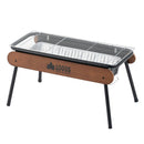 ベストスポーツ LOGOS（ロゴス）製品。eco-logosave アイアンウッドグリル/80XL（天板・収納バッグ付）