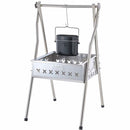 ベストスポーツ LOGOS（ロゴス）製品。LOGOS ロゴス アウトドア THE 二刀流TAKIBI 復刻モデル スタンド型グリル 81064091 キャンプ BBQ たき火 吊り鍋調理 幅52×奥行54.5×高さ86cm 組立簡単 S字フック付き 