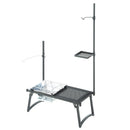 ベストスポーツ LOGOS（ロゴス）製品。LOGOS ロゴス アウトドア たき火 焚き火台 テーブル MAKIBI マルチソロテーブル 81064130 収納バッグ付き キャンプ BBQ おすすめ 調理用フック ランタンポール 小型ラック