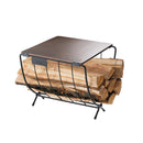 ベストスポーツ LOGOS（ロゴス）製品。ワイド薪ラックウッドテーブル