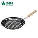 ベストスポーツ LOGOS（ロゴス）製品。LOGOS ロゴス アウトドア クッキング用品 調理器具 MAKIBI グリルPAN グリルパン 81210200 直径30cm 炭火調理 木製ハンドル 折りたたみ コンパクト 持ち運び便利 おしゃれ おすすめ BBQ バーベキュー キャンプ