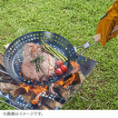 ベストスポーツ LOGOS（ロゴス）製品。LOGOS ロゴス アウトドア クッキング用品 調理器具 MAKIBI グリルPAN グリルパン 81210200 直径30cm 炭火調理 木製ハンドル 折りたたみ コンパクト 持ち運び便利 おしゃれ おすすめ BBQ バーベキュー キャンプ