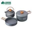 ベストスポーツ LOGOS（ロゴス）製品。LOGOS ロゴス アウトドア 調理器具LOGOS クッカー＆ケトルセット 81210212 1人～2人向け 軽量 クッカー ケトル セット 収納袋付き おすすめ キャンプ たき火 BBQ