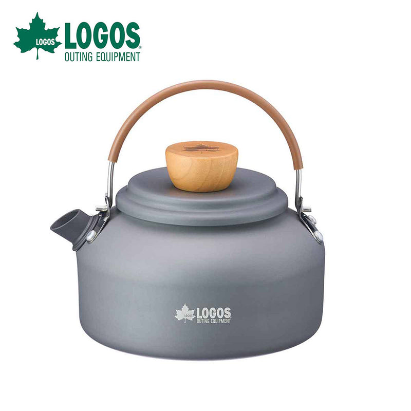 ベストスポーツ LOGOS（ロゴス）製品。LOGOS ロゴス アウトドア 調理器具  LOGOS マイケトル 81210213 0.8L 1人～2人向け 木製つまみ付き 軽量 耐久性 収納袋付き BBQ キャンプ
