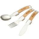 ベストスポーツ LOGOS（ロゴス）製品。LOGOS ロゴス アウトドア 食器 ステンカトラリーセット 81285042 折りたたみ式 フォーク スプーン ナイフ 3点セット ステンレス コンパクト収納 野外 たき火 バーベキュー BBQ キャンプ