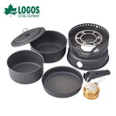 ベストスポーツ LOGOS（ロゴス）製品。LOGOS ロゴス アウトドア キャンプ用バーナー LOGOS アルコールバーナー＆クッキングセット 83010023 鍋 専用コンロ付き 収納袋付き おすすめ バーベキュー BBQ キャンプ