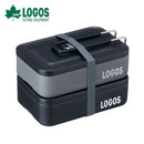 ベストスポーツ LOGOS（ロゴス）製品。LOGOS ロゴス アウトドア クッキング用品 メスキット 調理器具 クッカー 鍋 皿 スタックメスキット＆メタルケースセット 88230243 コンパクト ハンドル 折りたたみ BBQ キャンプ