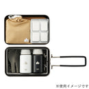 ベストスポーツ LOGOS（ロゴス）製品。LOGOS ロゴス アウトドア クッキング用品 メスキット 調理器具 クッカー 鍋 皿 スタックメスキット＆メタルケースセット 88230243 コンパクト ハンドル 折りたたみ BBQ キャンプ