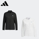ベストスポーツ adidas（アディダス）製品。adidas アディダス レディース ゴルフウェア ジャケット HEAT RDY 長袖フルジップクルーネックジャケット EAU24 23SS 春夏 レギュラーフィット スタンドカラー ジップ式フロントポケット 伸縮性 ポリエステル ポリウレタン