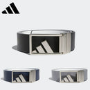 ベストスポーツ adidas（アディダス）製品。adidas アディダス メンズ ゴルフ ベルト リバーシブル トロフィー ツアーベルト EEU89 23SS 春夏 3バーロゴ リバーシブル カット可能 合成皮革 ブラック カレッジネイビー グレースリー